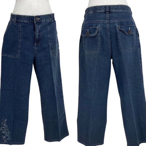 Erica embellished blue crop jeans - Picture 1 of 14